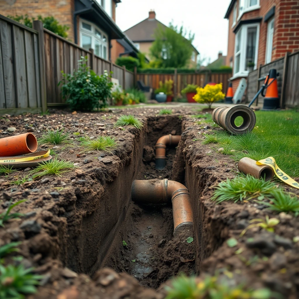 Drain Excavation in Leeds, West Yorkshire